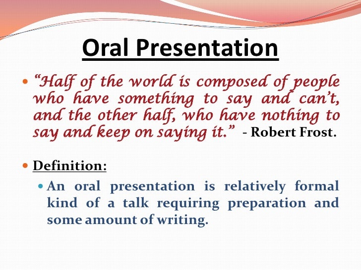 Give a presentation meaning image
